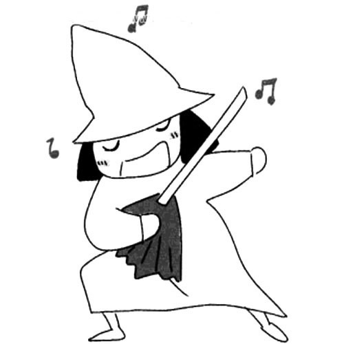 多种形象的女巫简笔画