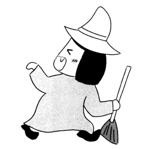 多种形象的女巫简笔画