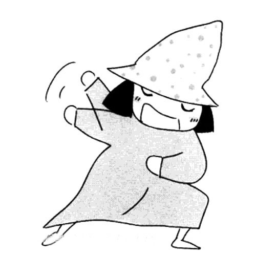 有趣的巫婆简笔画