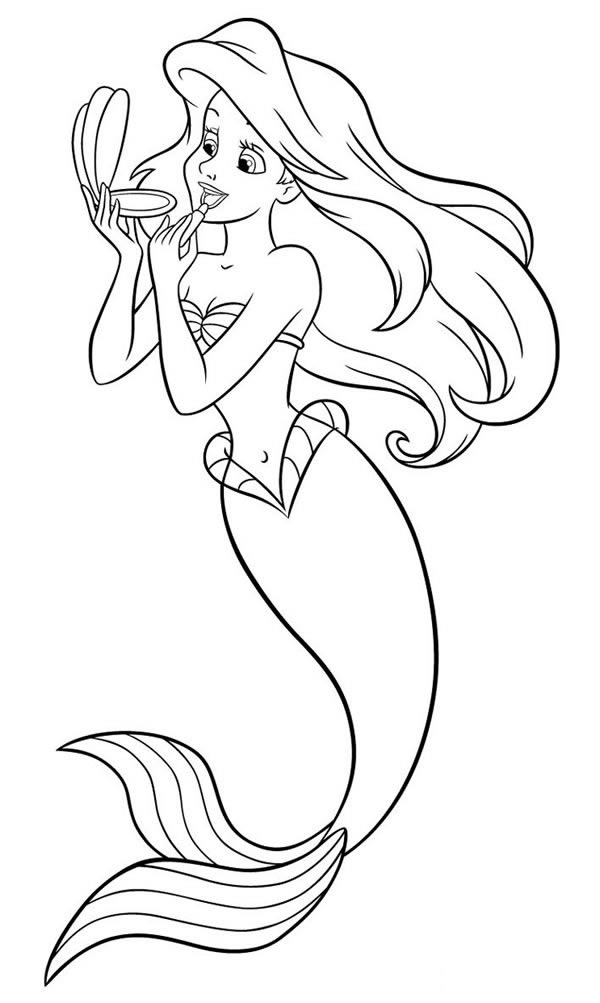 10款漂亮的美人鱼简笔画大全