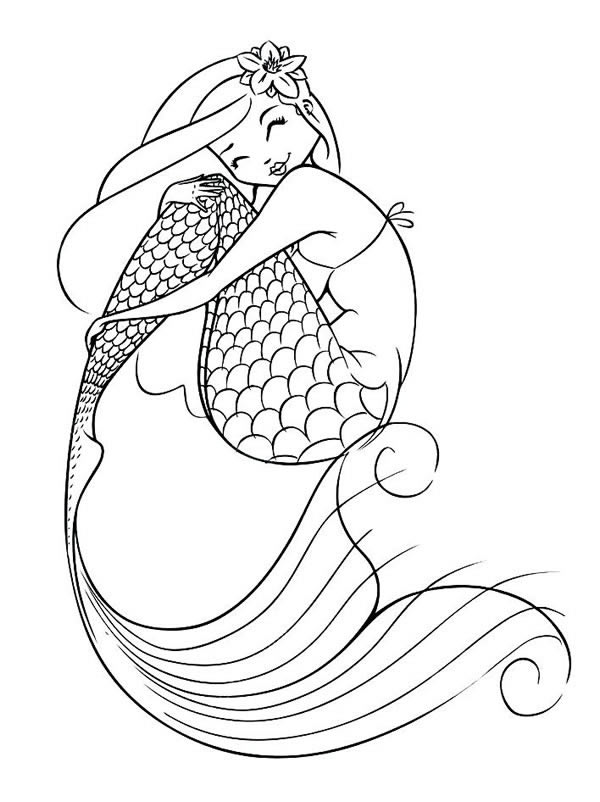 10款漂亮的美人鱼简笔画大全