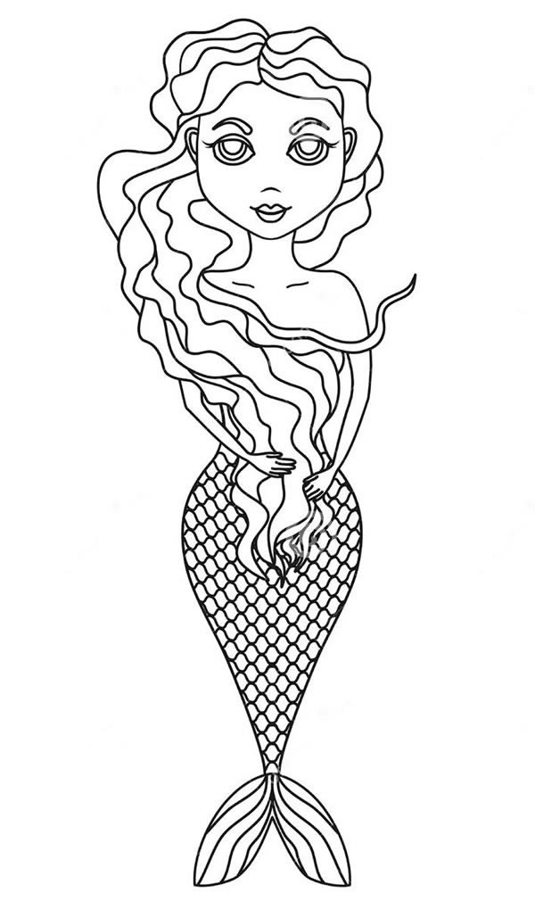 10款漂亮的美人鱼简笔画大全