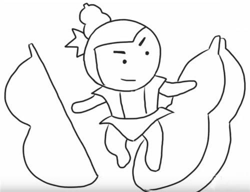 关于葫芦娃的简笔画教程