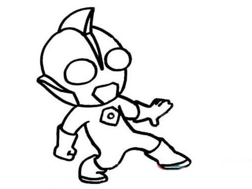 3款q版奥特曼简笔画