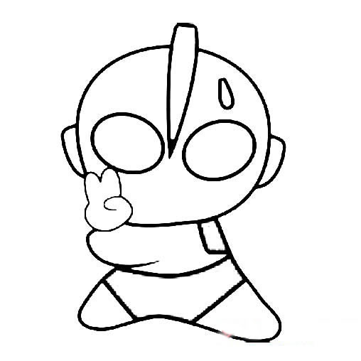 3款q版奥特曼简笔画