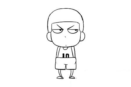 樱木花道简笔画步骤教程