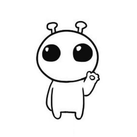 一步步教你画简单的外星人