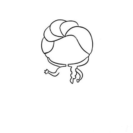 漂亮可爱的艾莎公主简笔画教程