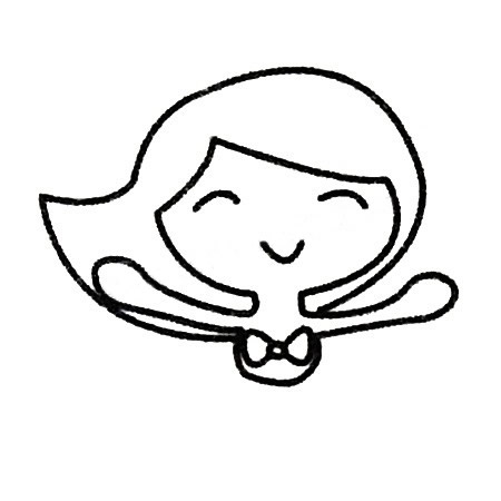 可爱的小美人鱼简笔画教程