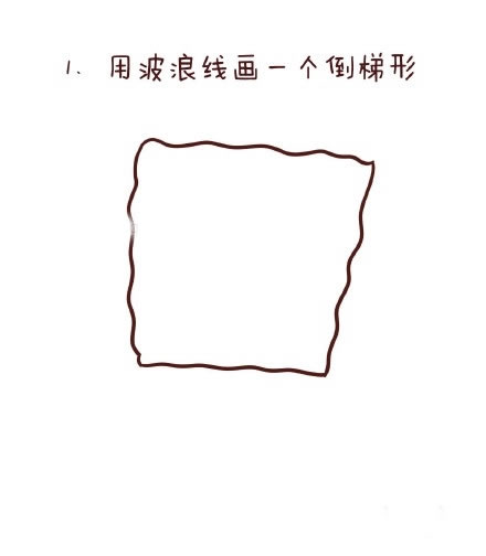 开心的海绵宝宝简笔画