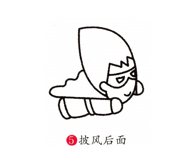 涂色的超人简笔画教程