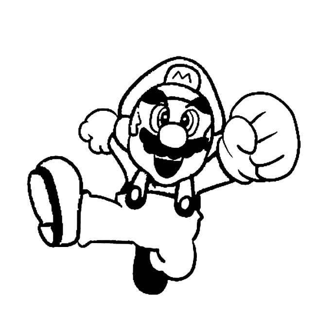 关于马里奥的简笔画