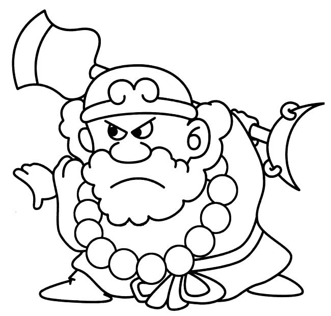 关于沙僧的简笔画