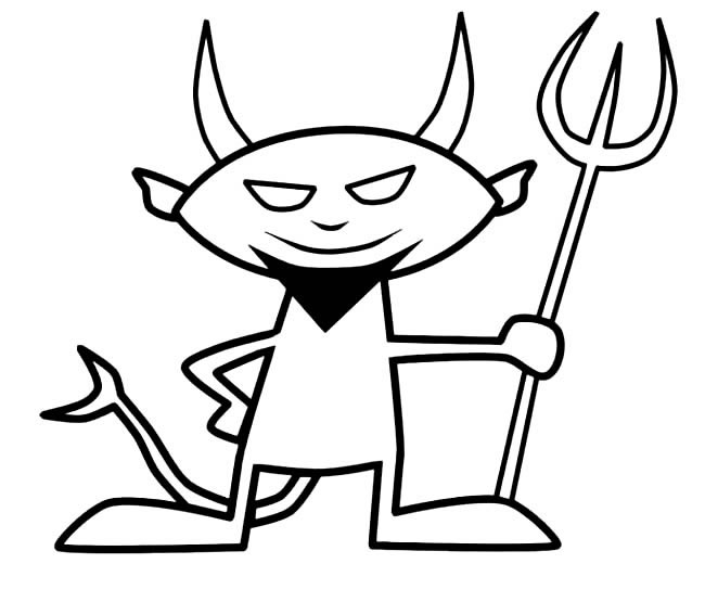 关于小魔鬼的简笔画