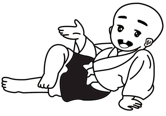 聪明的一休人物简笔画