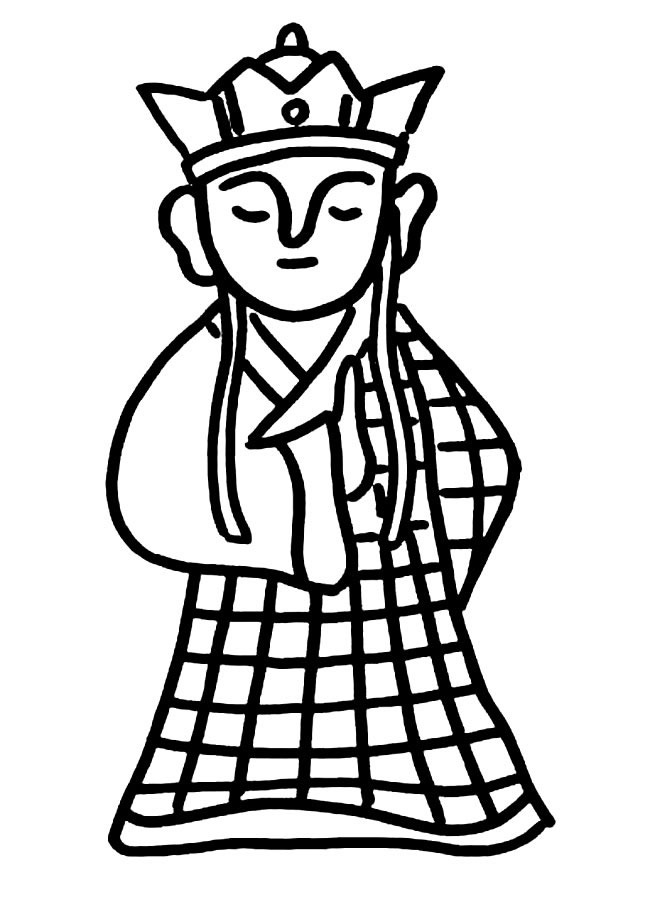 念经的唐僧简笔画