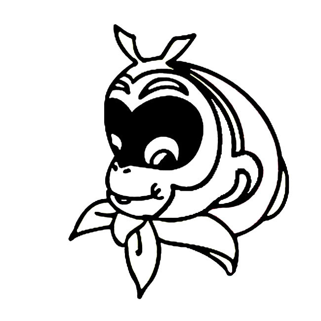 孙悟空的头像简笔画