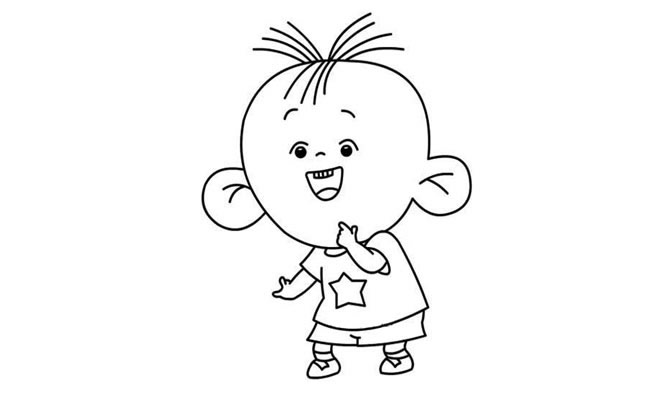 大耳朵图图动漫人物简笔画