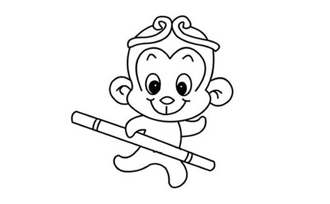 孙悟空西游记动漫人物简笔画