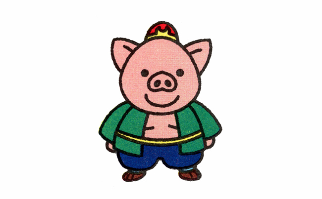 关于猪八戒的简笔画教程