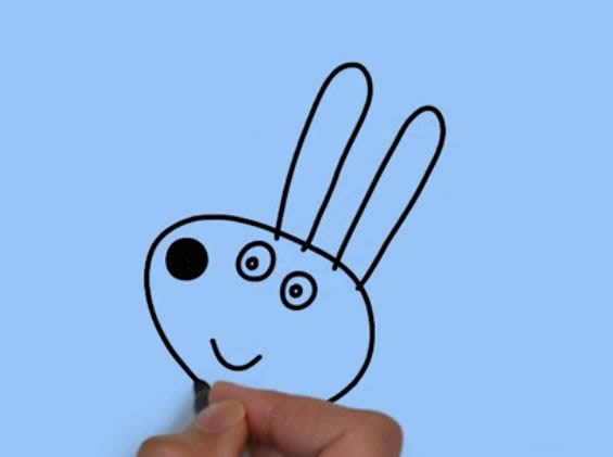 小兔瑞贝卡简笔画步骤教程