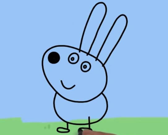 小兔瑞贝卡简笔画步骤教程