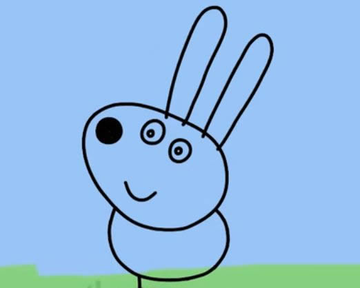 小兔瑞贝卡简笔画步骤教程