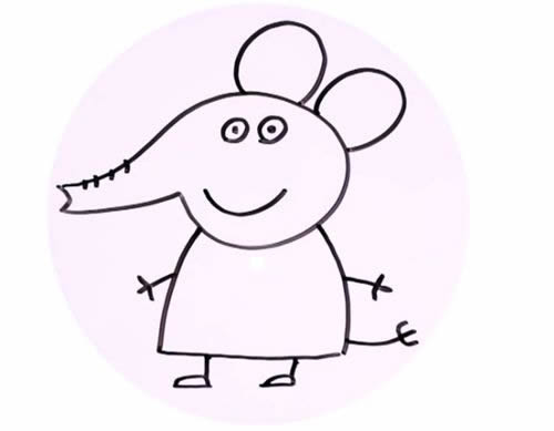 大象艾米丽简笔画教程 大象艾米丽简笔画教程