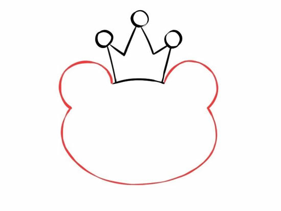 青蛙王子简笔画步骤详解