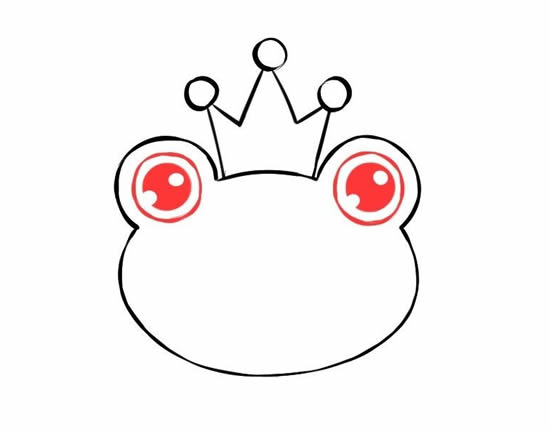 青蛙王子简笔画步骤详解