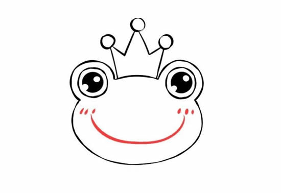 青蛙王子简笔画步骤详解
