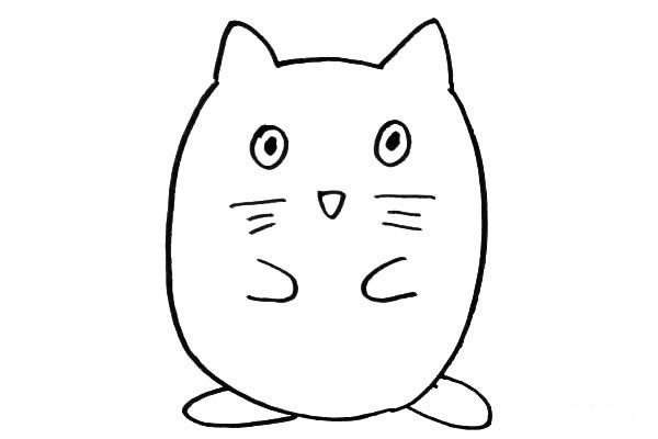 简单的龙猫怎么画