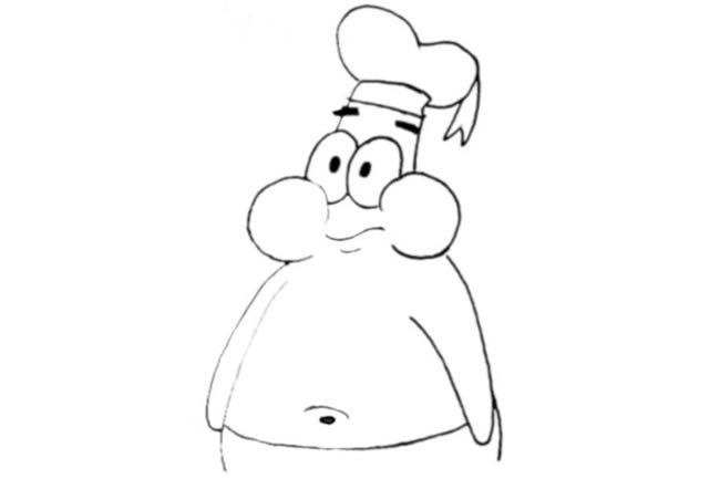 关于派大星的卡通简笔画