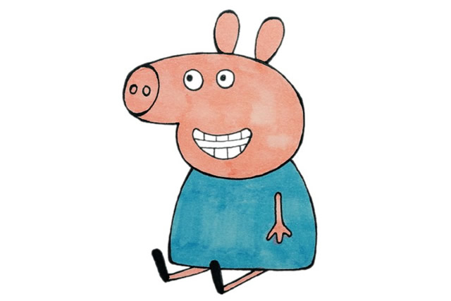 小猪佩奇和她的朋友们简笔画