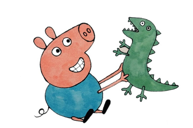 乔治和他的恐龙简笔画