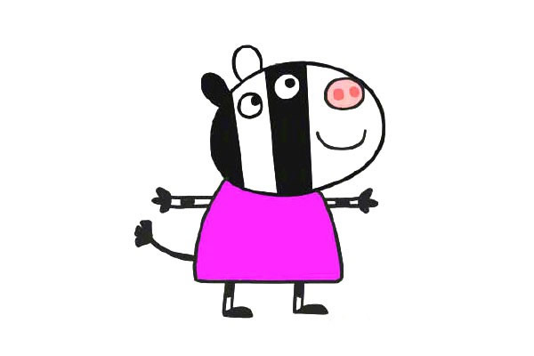 斑马左伊简笔画步骤 斑马左伊简笔画步骤