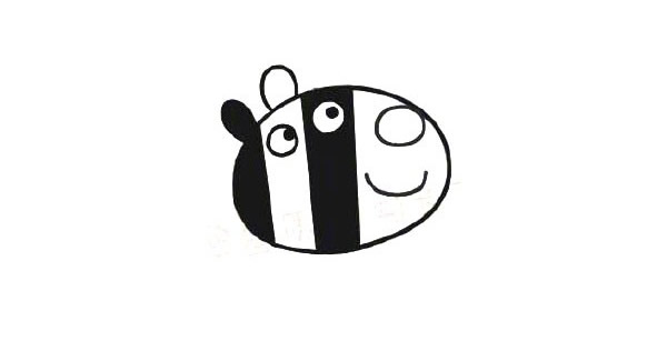 斑马左伊简笔画步骤 斑马左伊简笔画步骤