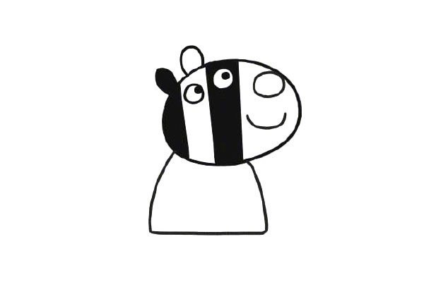 斑马左伊简笔画步骤 斑马左伊简笔画步骤