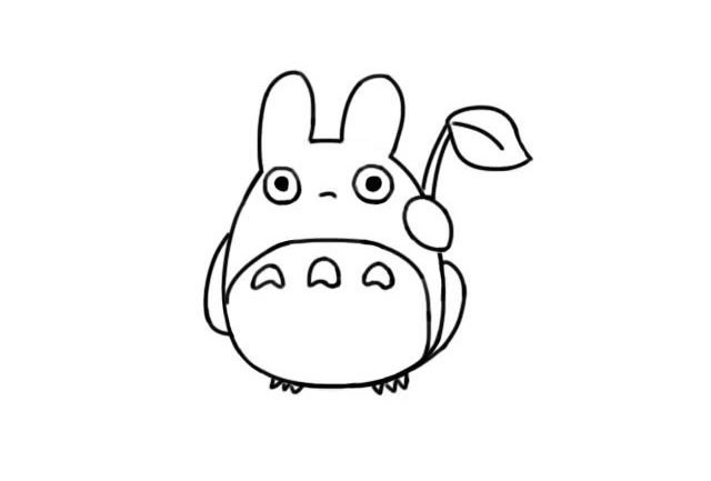 龙猫怎么画 卡通龙猫简笔画步骤 龙猫怎么画 卡通龙猫简笔画步骤