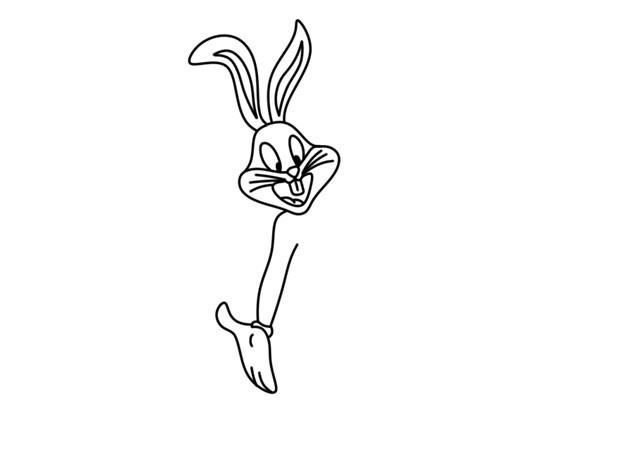 吃胡萝卜的兔八哥简笔画教程 吃胡萝卜的兔八哥简笔画教程