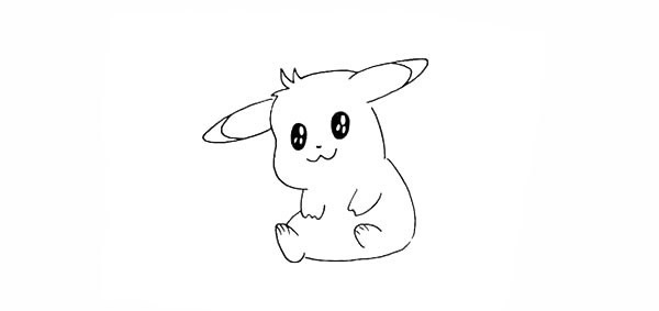 带颜色的皮卡丘怎么画