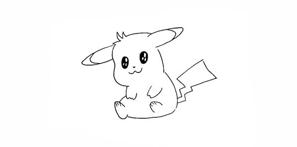 带颜色的皮卡丘怎么画