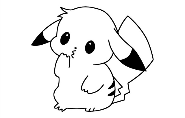 可爱的小皮卡丘简笔画 可爱的小皮卡丘简笔画