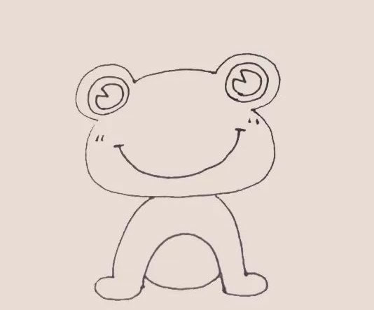 青蛙王子简笔画步骤教程