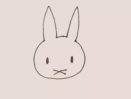 米菲兔卡通简笔画教程