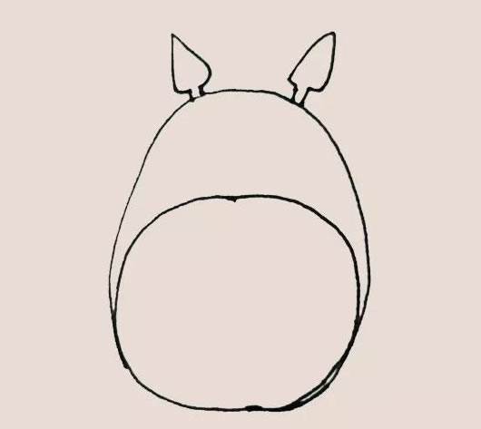 动漫龙猫简笔画教程