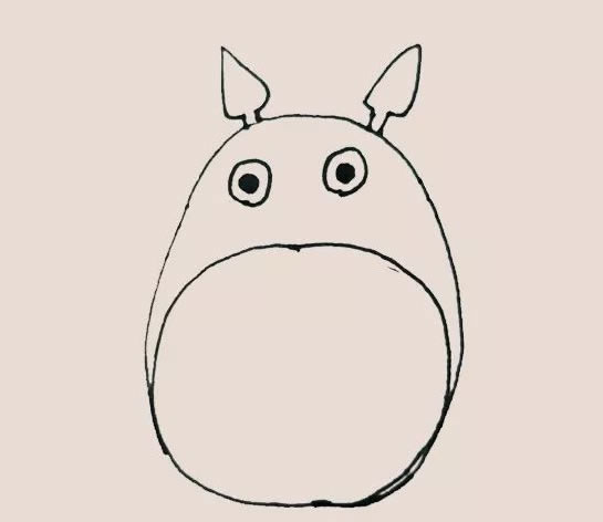 动漫龙猫简笔画教程