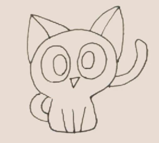 罗小黑简笔画步骤教程