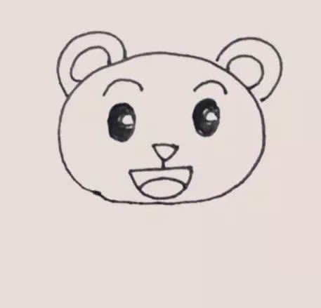 巧虎简笔画步骤教程