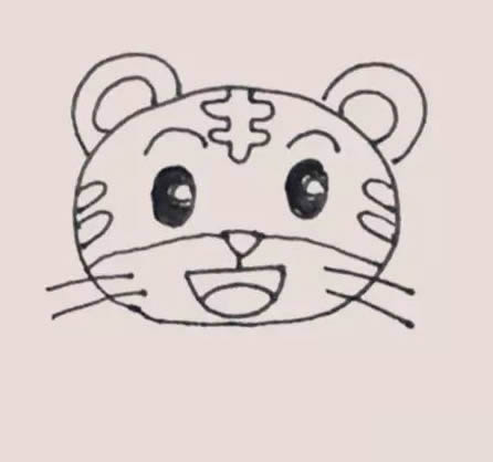 巧虎简笔画步骤教程